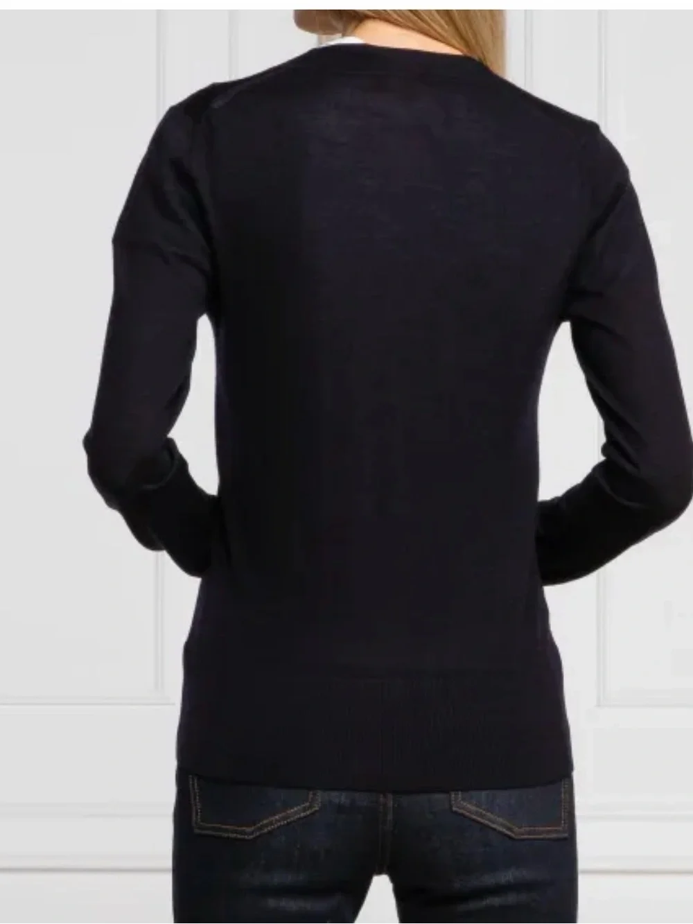 Tory Burch Black Cardigan with Gold Buttons